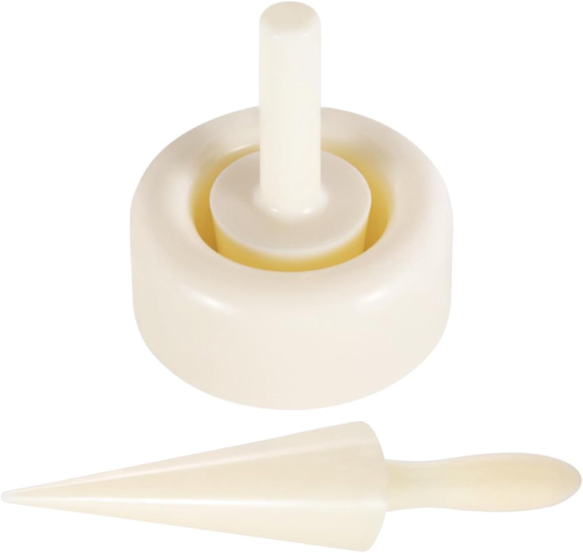 IJshoorntjes Vormen - Dessert Mallen - Zelf Desserts Maken - Ergonomisch Ontwerp - Set van 2 - Wit