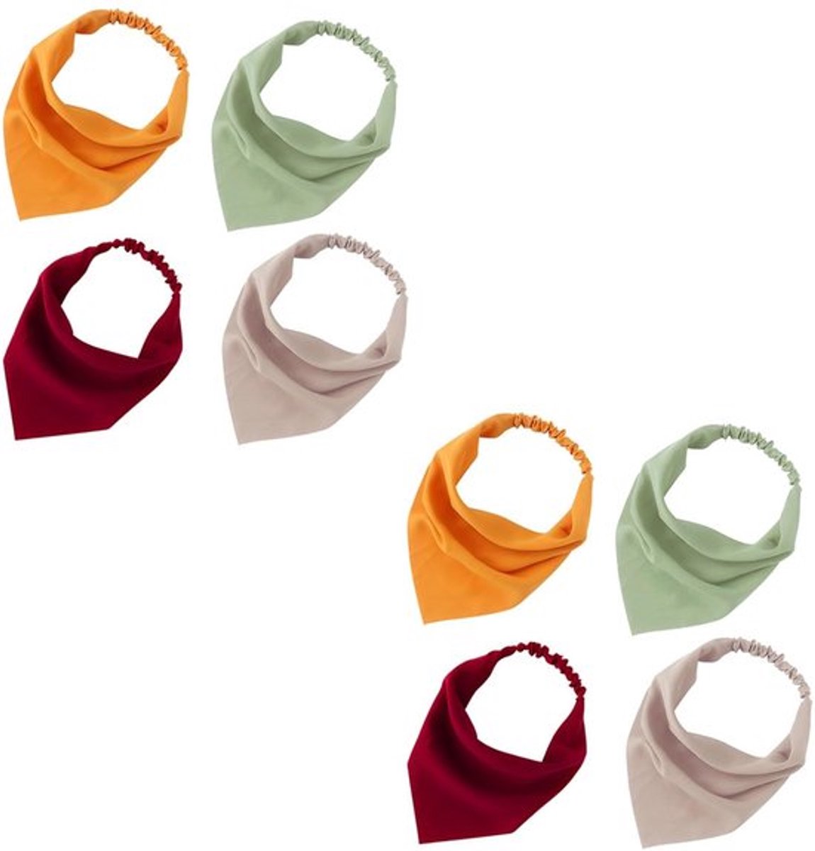 Jhubersproducts - Dames Hoofdbanden - Trendy Boho-stijl - Effen Kleuren - Chiffon