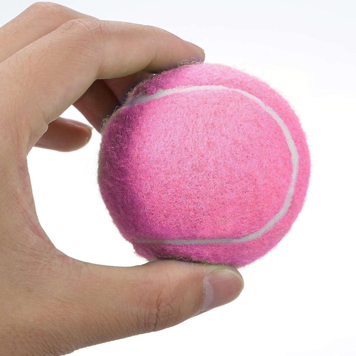Tennisballen Set - Sportballen Oefenballen - Wedstrijd Training - Natuurlijk Rubber - 12 Stuks - Roze