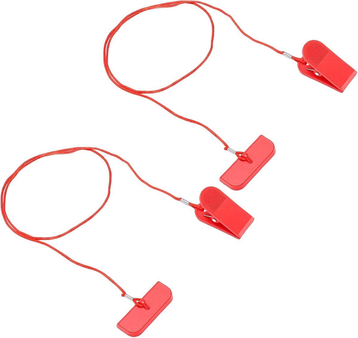 Loopband Veiligheidssleutel - Noodstop Magneet - Sport Veiligheid - Universele Compatibiliteit - 2 Stuks - Zwart