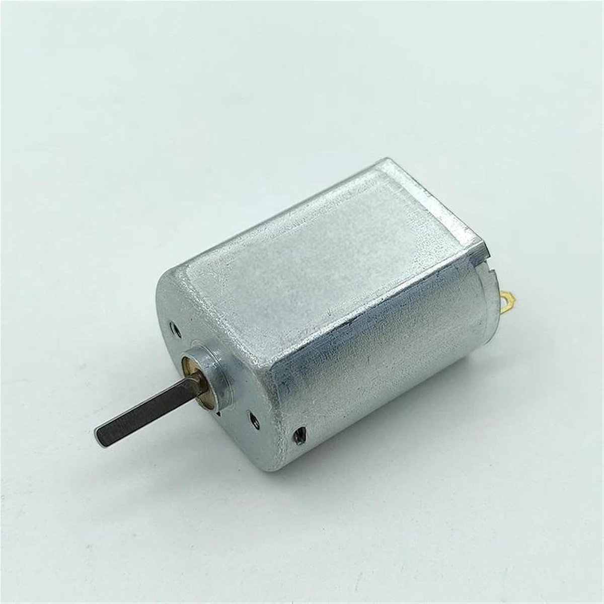 Micro Motor - DC Motor - Modelbouw Projecten - Hoge Snelheid - 20mm As - Zilverkleurig