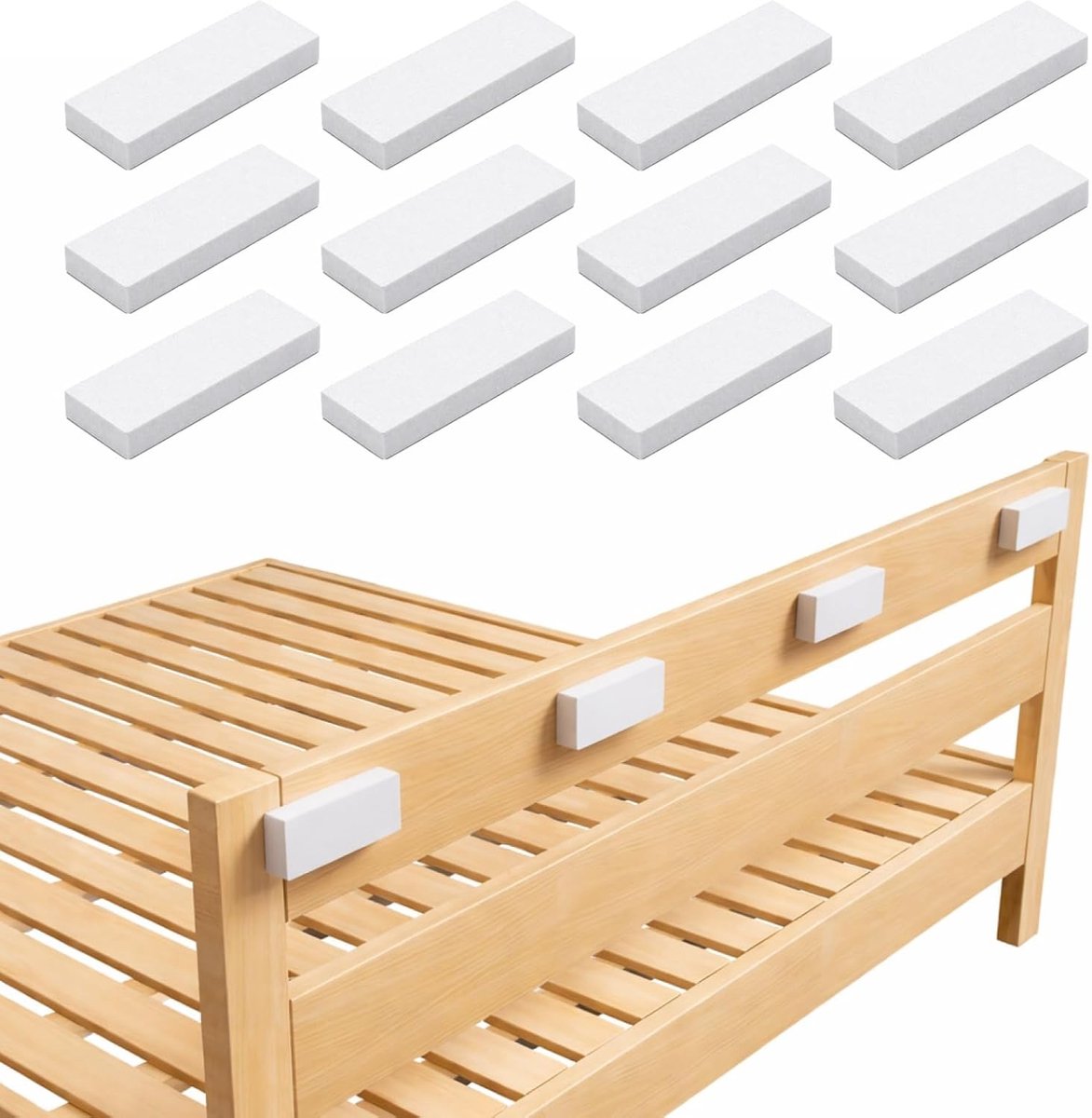 Wandafstandhouders - Muurstickers Beschermers - Meubels Beschermen - Zelfklevend Schuim - 20 Stuks - Grijs