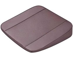Autostoelkussen - Stoelverhoger Volwassenen - Comfortabel Rijden - Ergonomisch Traagschuim - 8 cm dik - Bruin