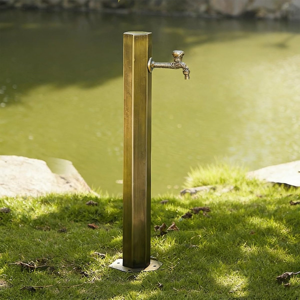 Buiten Waterkolom - Tuin Kraan - Tuin Besproeien - Vorstbestendig Ontwerp - 10x10x10 mm - Goud