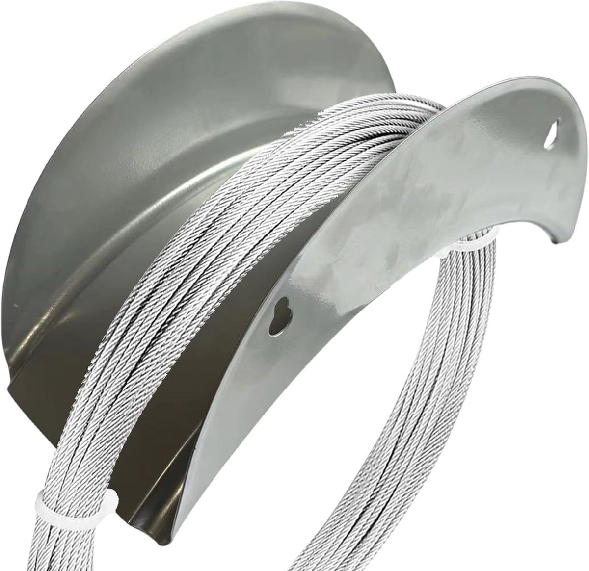 Tuinslang Houder - Slang Opberger - Tuin Netjes Houden - Ruimtebesparend Wandmontage - 13.4D x 18.4W - Zilver