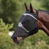 Shires Vliegenmasker zonder oren met neus - Jet Black - Extra Full