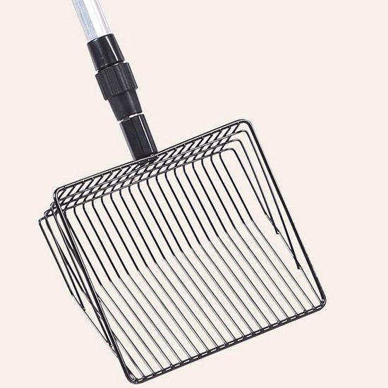 Mestschep - Schep voor mest - Buiten opruimen - Uitschuifbare steel - 173 cm - Zilverkleurig — afbeelding 4