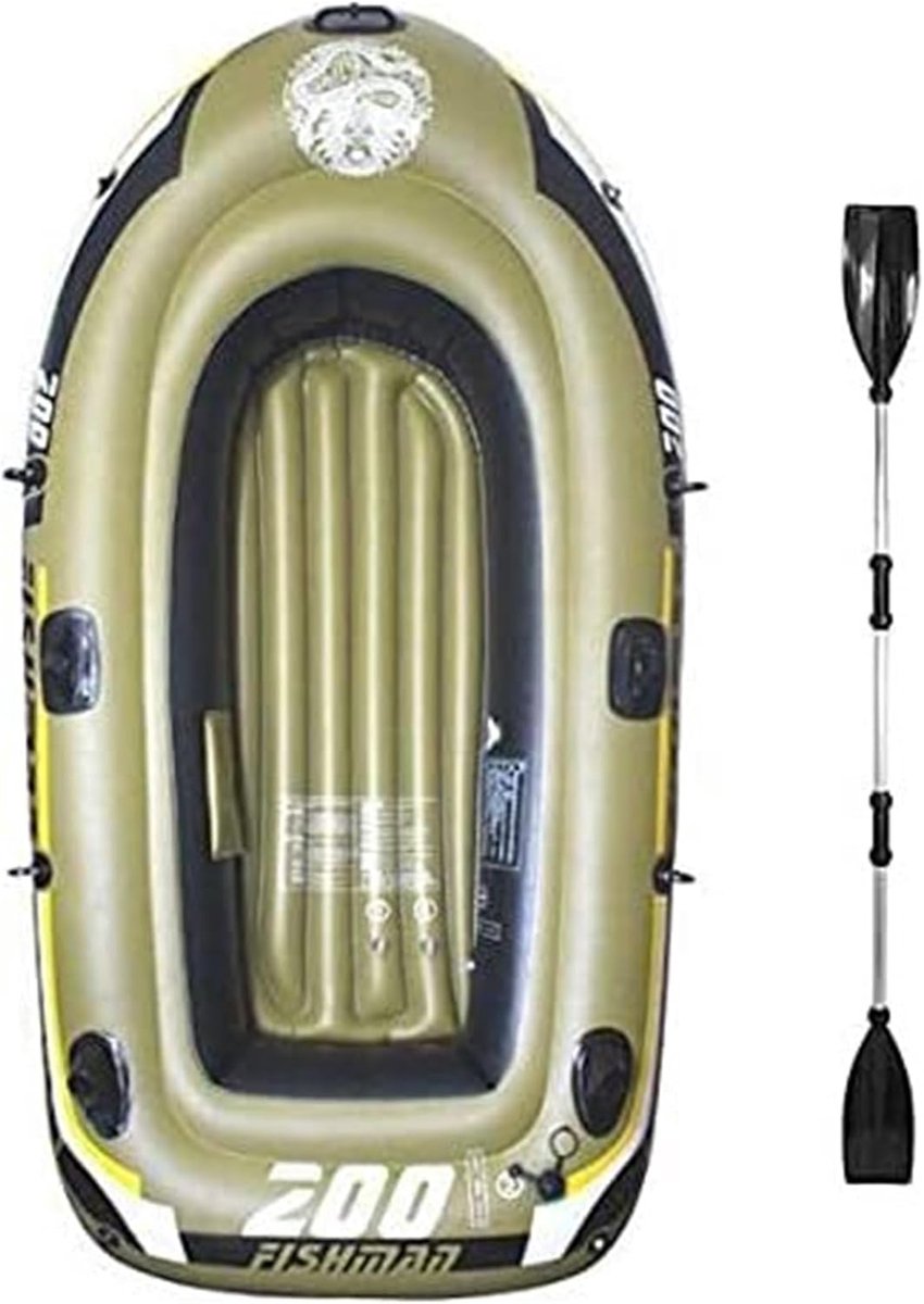 Opblaasbare Kajak - Rubberboot Visserboot - Waterpret Beleven - Stevig Ontwerp - 3 x 2 x 1 cm - Blauw