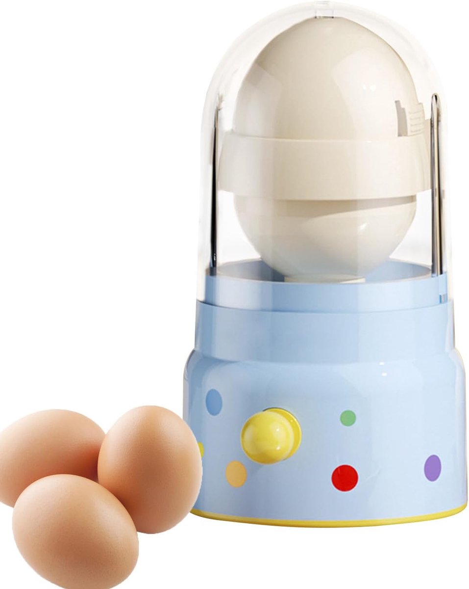 Eierspinner - Eiermixer shaker - Mengen voor bakken - Handmatige trekker - 155 cm - Blauw
