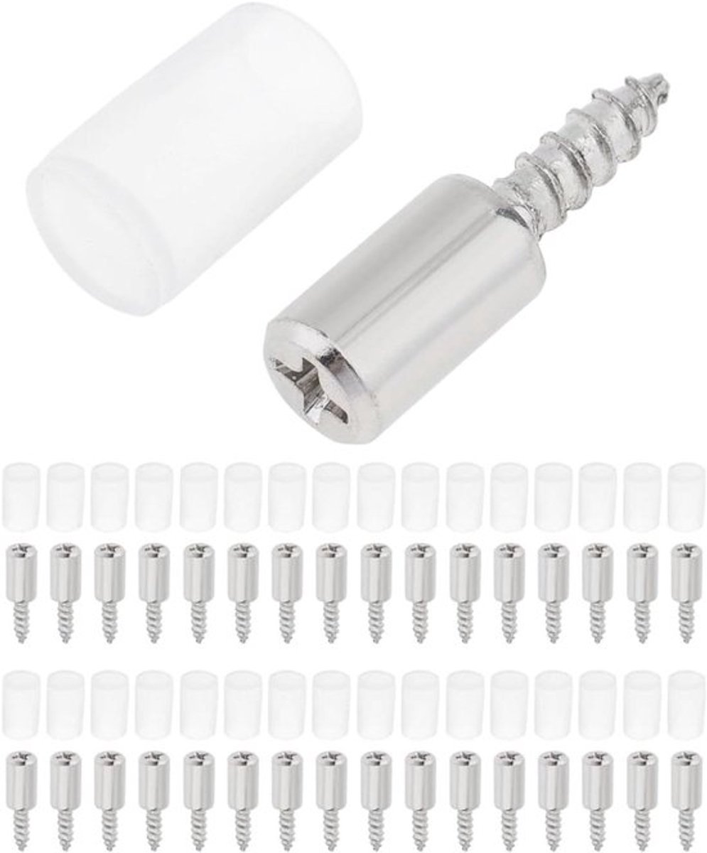 Zelftappende schroeven Allecto Plus, 33 stuks rek nikkel