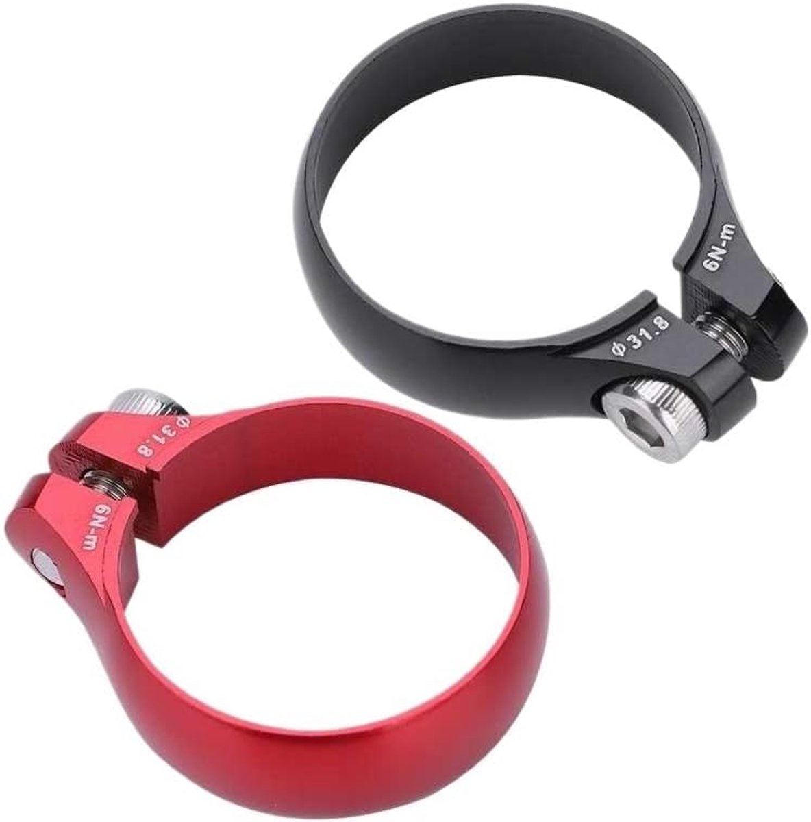 Zadelpenklem - Fietszadelklem - Fietszadel Verstellen - Snelle Bevestiging - 31.8mm - Zwart