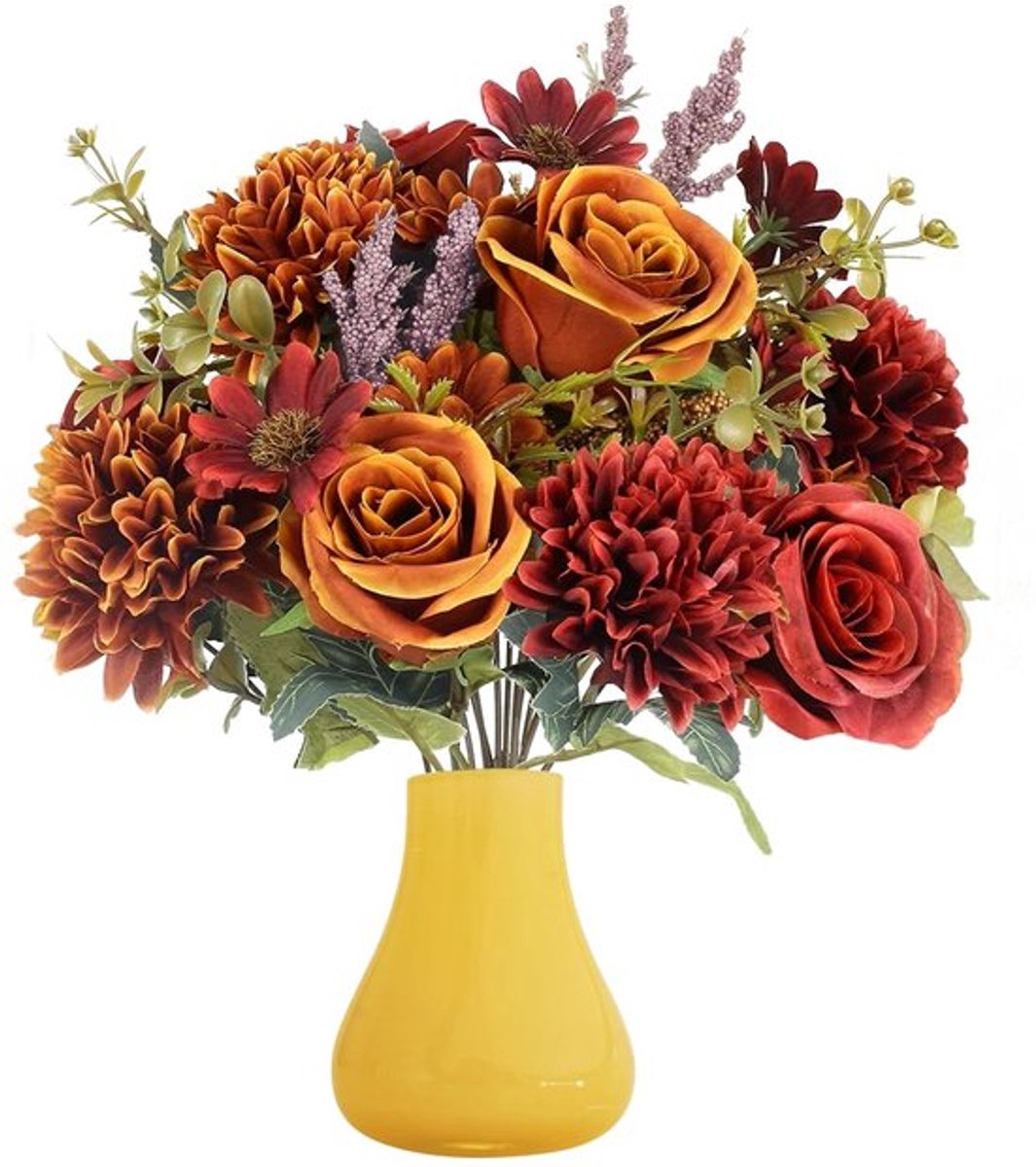 Kunstbloemen zonnebloempientjes set van 2 - Dailygoods