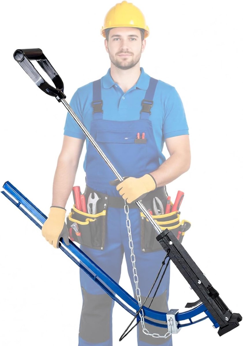 Vloerverwarming Clip Gun - Bevestigingsgereedschap pijp - Snelle Installatie - Ergonomisch Handvat - 20mm Clips - Grijs