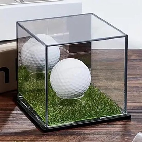 Golfbal Display - Ballen Houder - Collectie Tonen - Robuust Acryl - 9.7 x 9.7 x 9 cm - Transparant — afbeelding 3