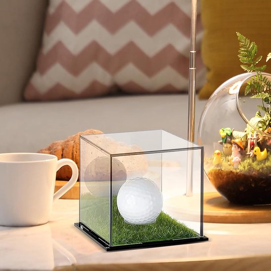 Golfbal Display - Ballen Houder - Collectie Tonen - Robuust Acryl - 9.7 x 9.7 x 9 cm - Transparant — afbeelding 5