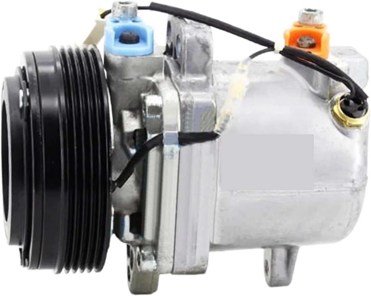 Auto Airco Compressor - Koeling Motoronderdeel - Comfortabele Rit - Snelle Koeling - 5 PK Poelie - Zilverkleurig