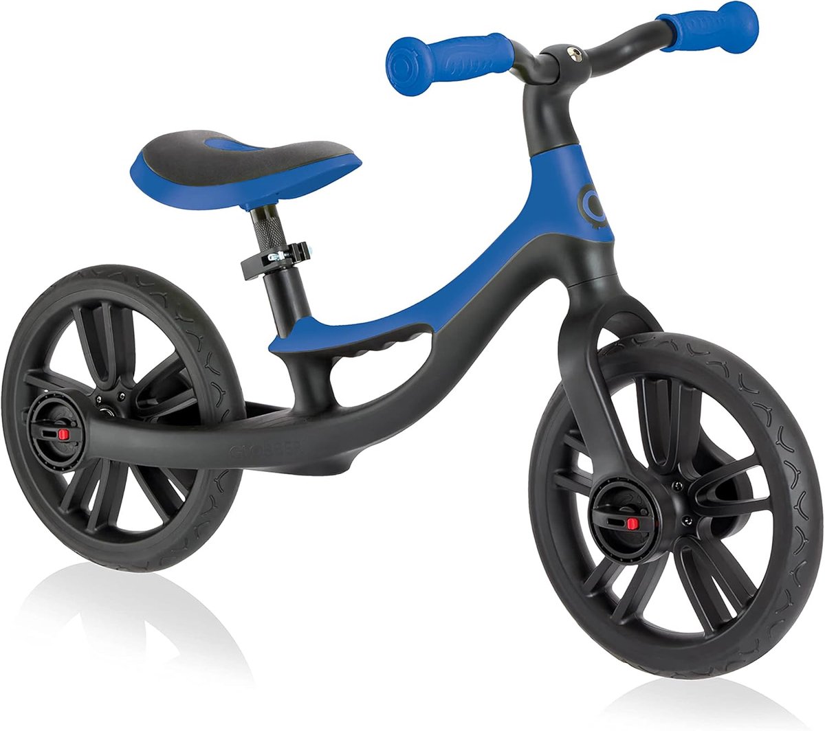 Loopfiets Junior Eerste Fiets Balans Leren Stalen Frame 12 Inch Wielen Blauw Zwart