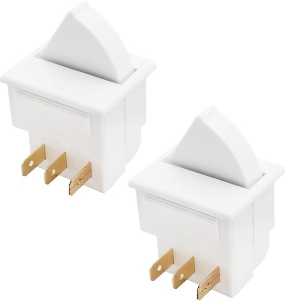 Koelkastdeur Lichtschakelaar - 3-pins - 2 Stuks - Wit - Lichtsensor - Compatibel