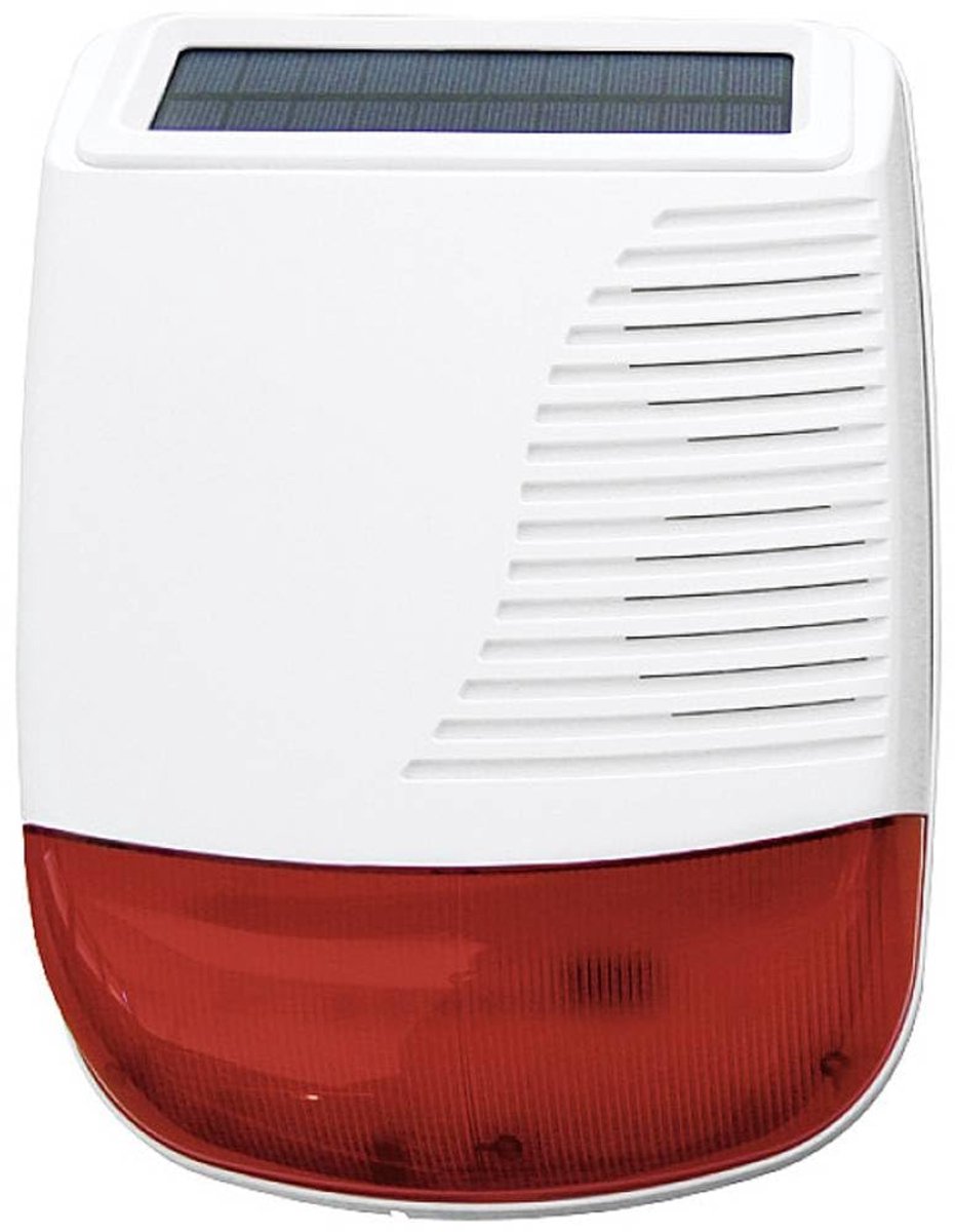Draadloze Buitensirene - Alarm Sirene - Huis Beveiligen - Zonne-energie Werking - 85 Decibel - Wit