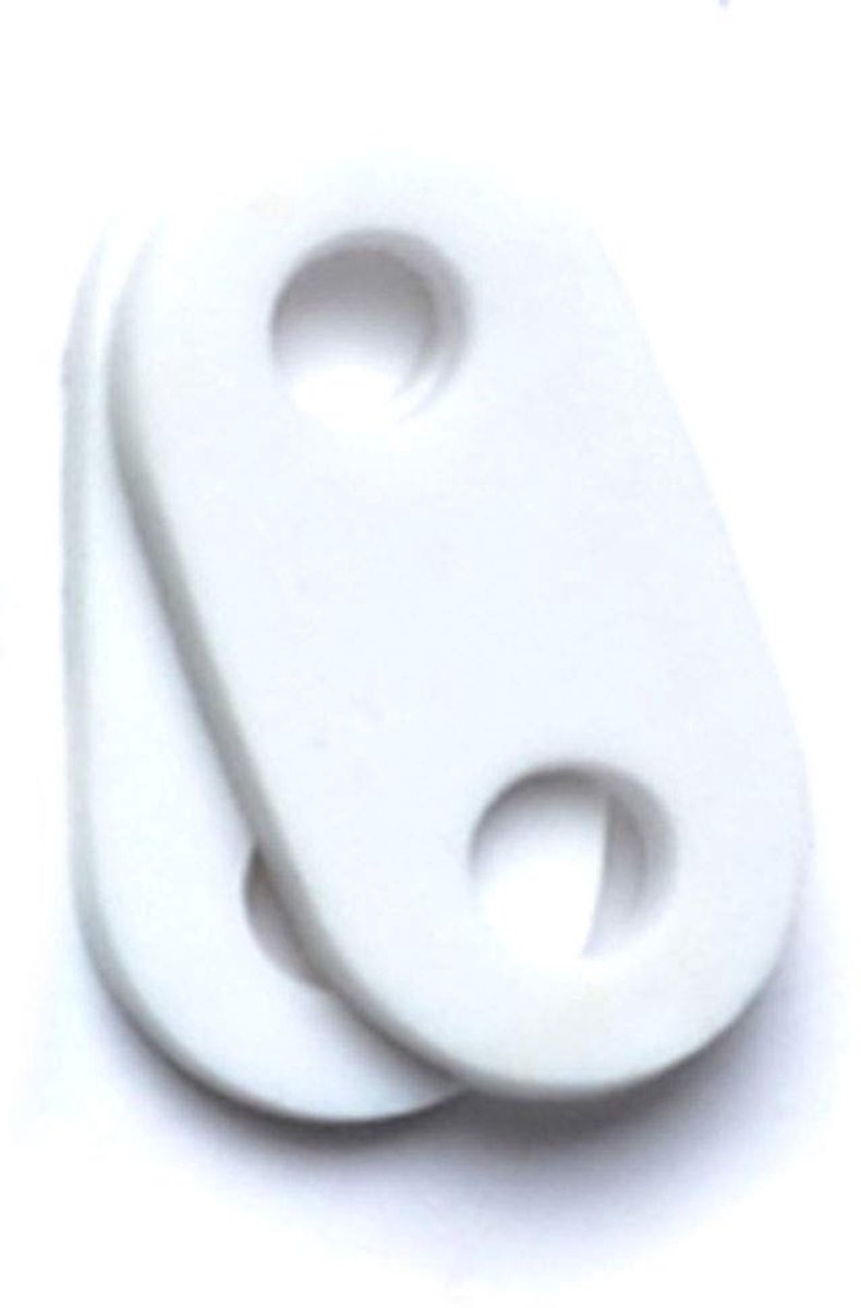 Vervangingsstoppers - Stopstukken Sluitingen - Bescherming - PVC Materiaal - 2 stuks - Wit