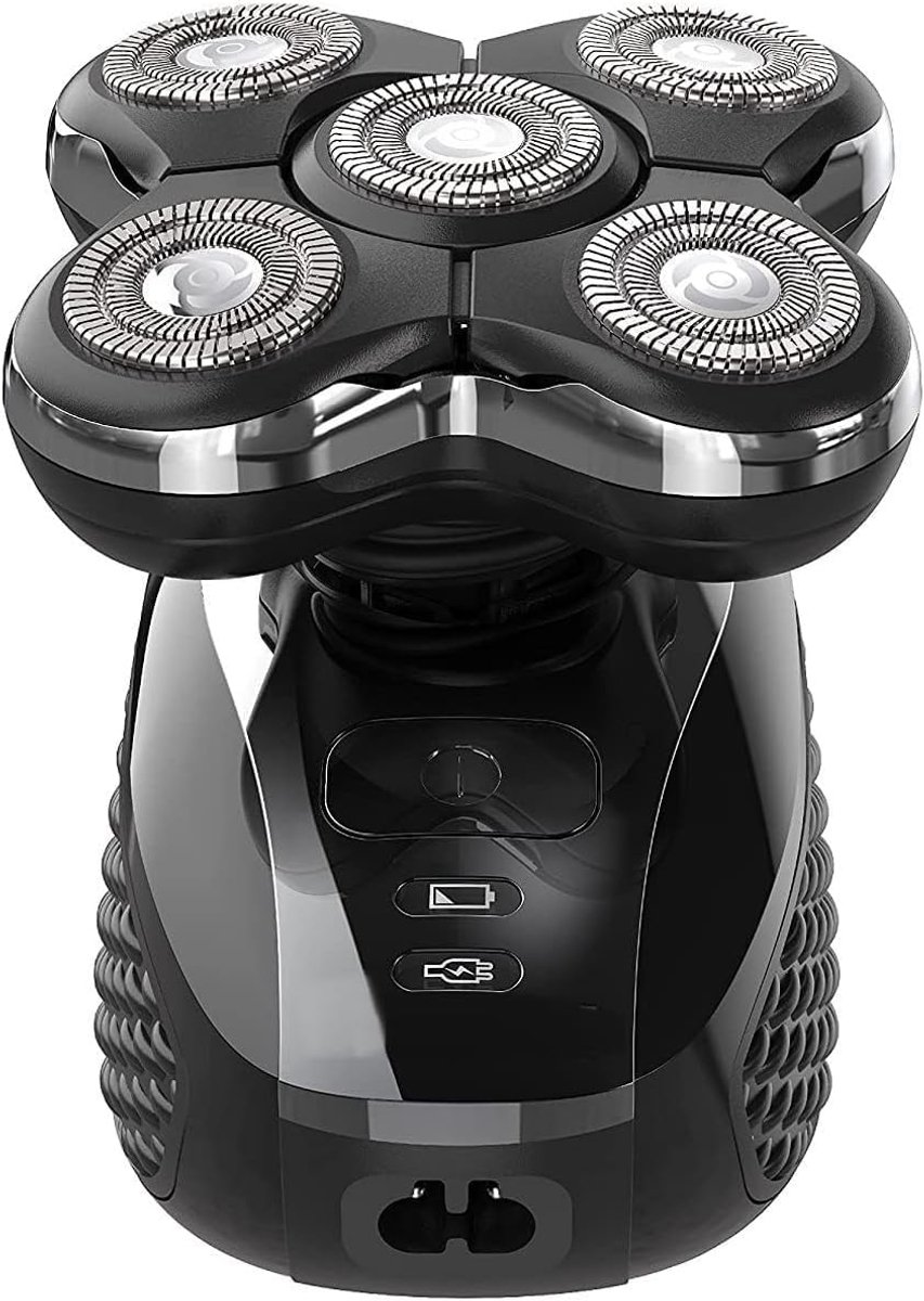 Elektrisch Scheerapparaat - Scheerapparaat Mannen - Hoofd Scheren - 5-in-1 Functionaliteit - IPX Waterproof - Zwart