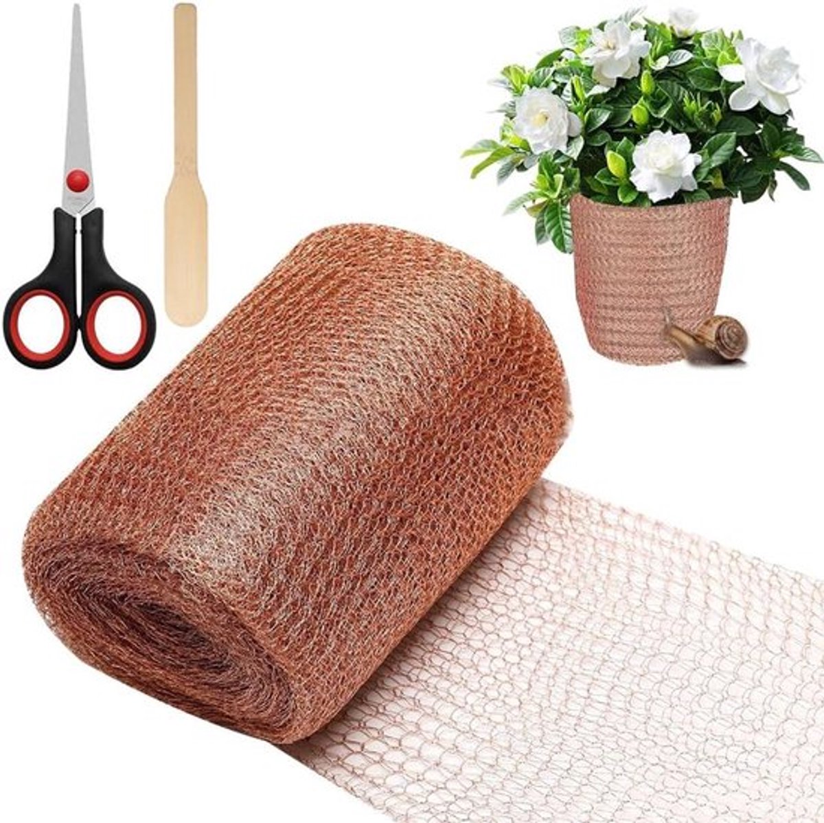 Netto slakkennet 127 cm bij 10 m voor tuinbescherming