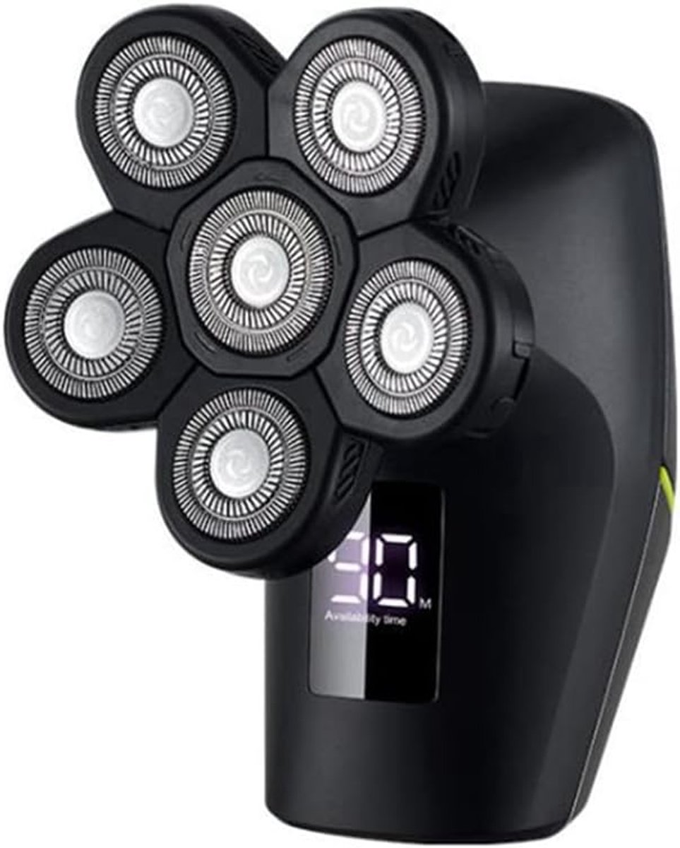 Elektrisch Scheerapparaat Mannen - Scheerapparaat Set - Glad Scheren - 6D Drijvende Koppen - 90 Min Gebruik - Zwart