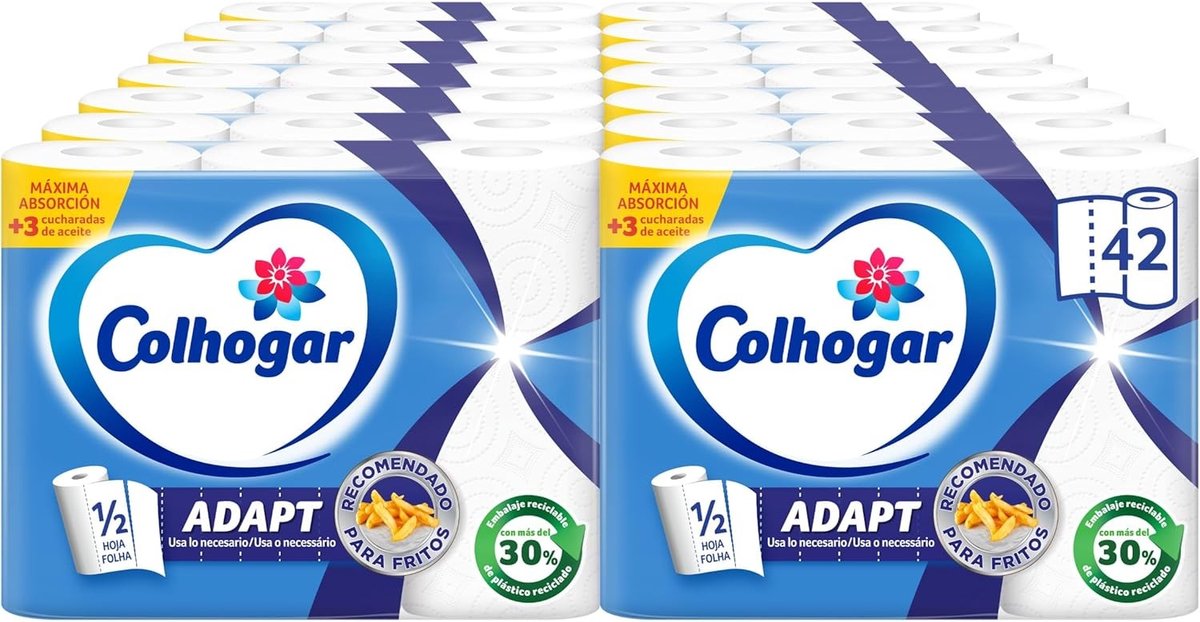 Keukenpapier - 5-laags - Super absorberend - Voorgesneden half vel - Voor Duurzaam Gebruik
