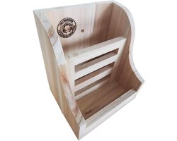 Hooi Feeder Rack - Hooi Houder - Kleine Dieren Voeren - Natuurlijk Grenen Materiaal - 20x20x22 cm - Houtkleur