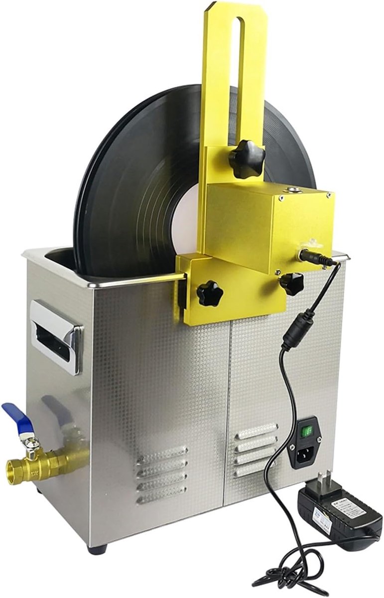 Ultrasone Reiniger - Digitale Reiniger - Vinyl Platen Wassen - 6.5L Tank Capaciteit - 180W Vermogen - Zilver