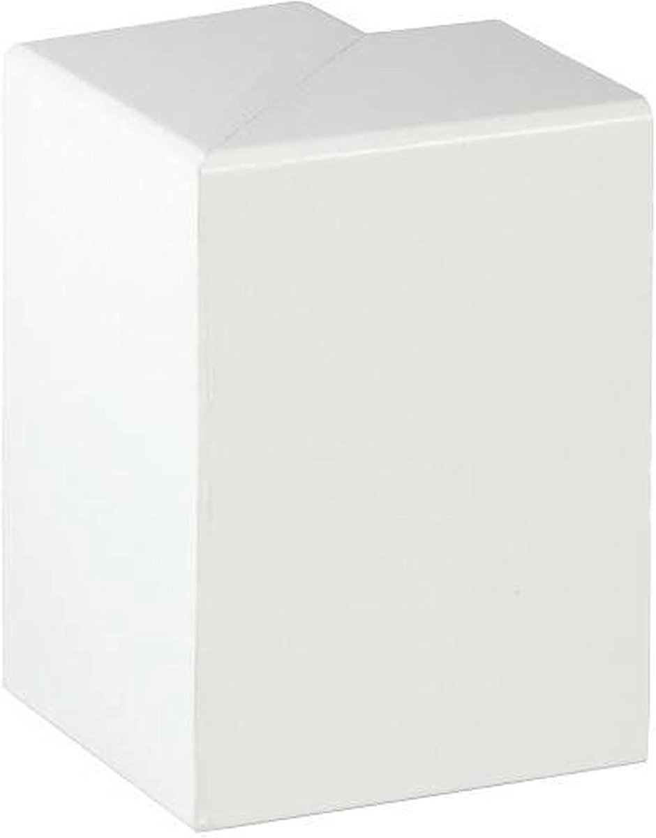 Buitenhoek Plint - Afdekstrip Hoek - Afwerking Leidingen - Kunststof Materiaal - 2 stuks 91mm - Wit