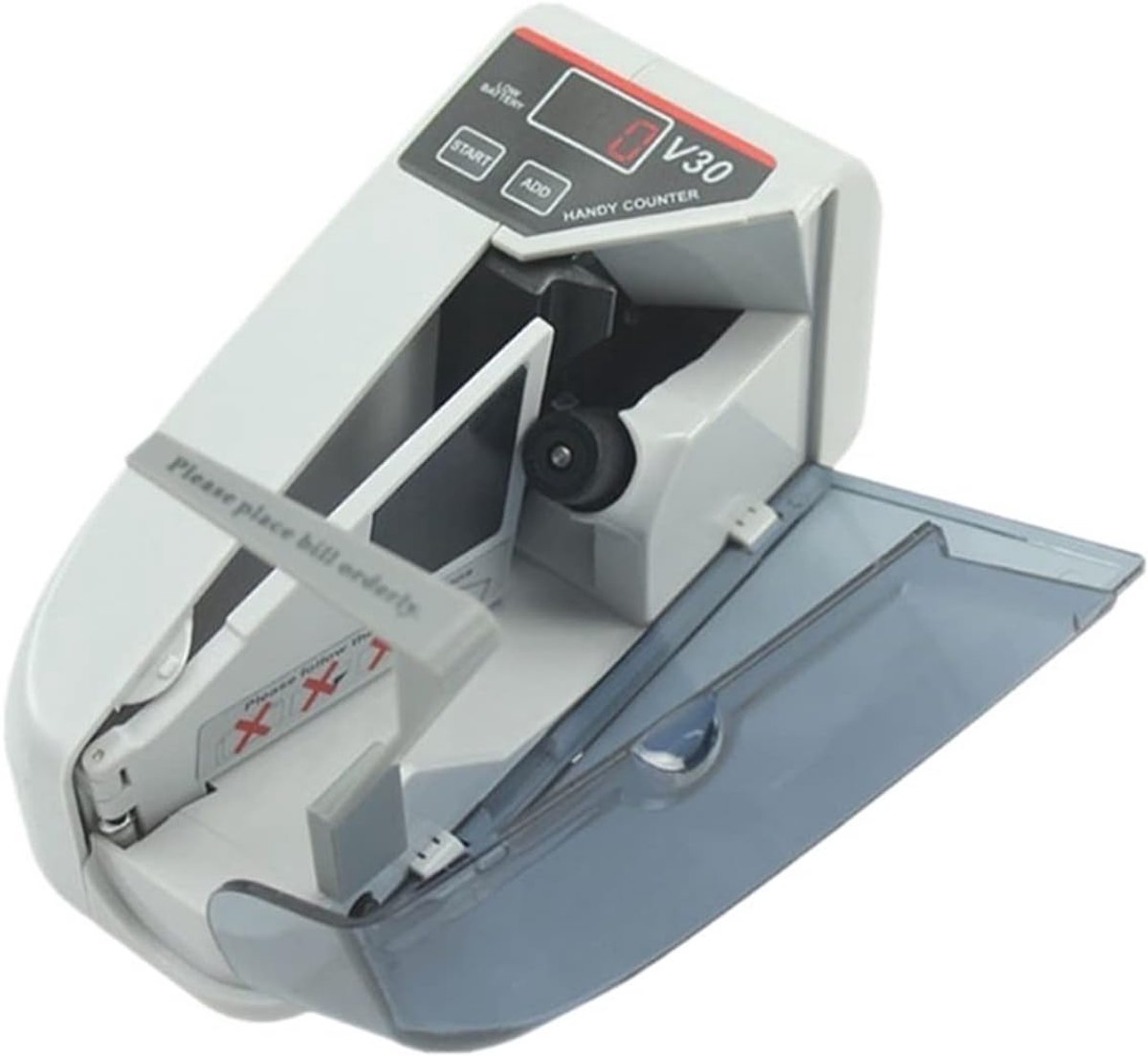 Geldtelmachine - Bankbiljet Teller - Snel Geld Tellen - Draagbaar Ontwerp - 190x102x75 mm - Zwart