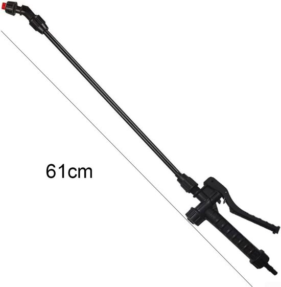 Sproeiersteel - Tuinspuit - Tuinonderhoud - Vergrendelbare hevel - 61 cm - Rood — afbeelding 4