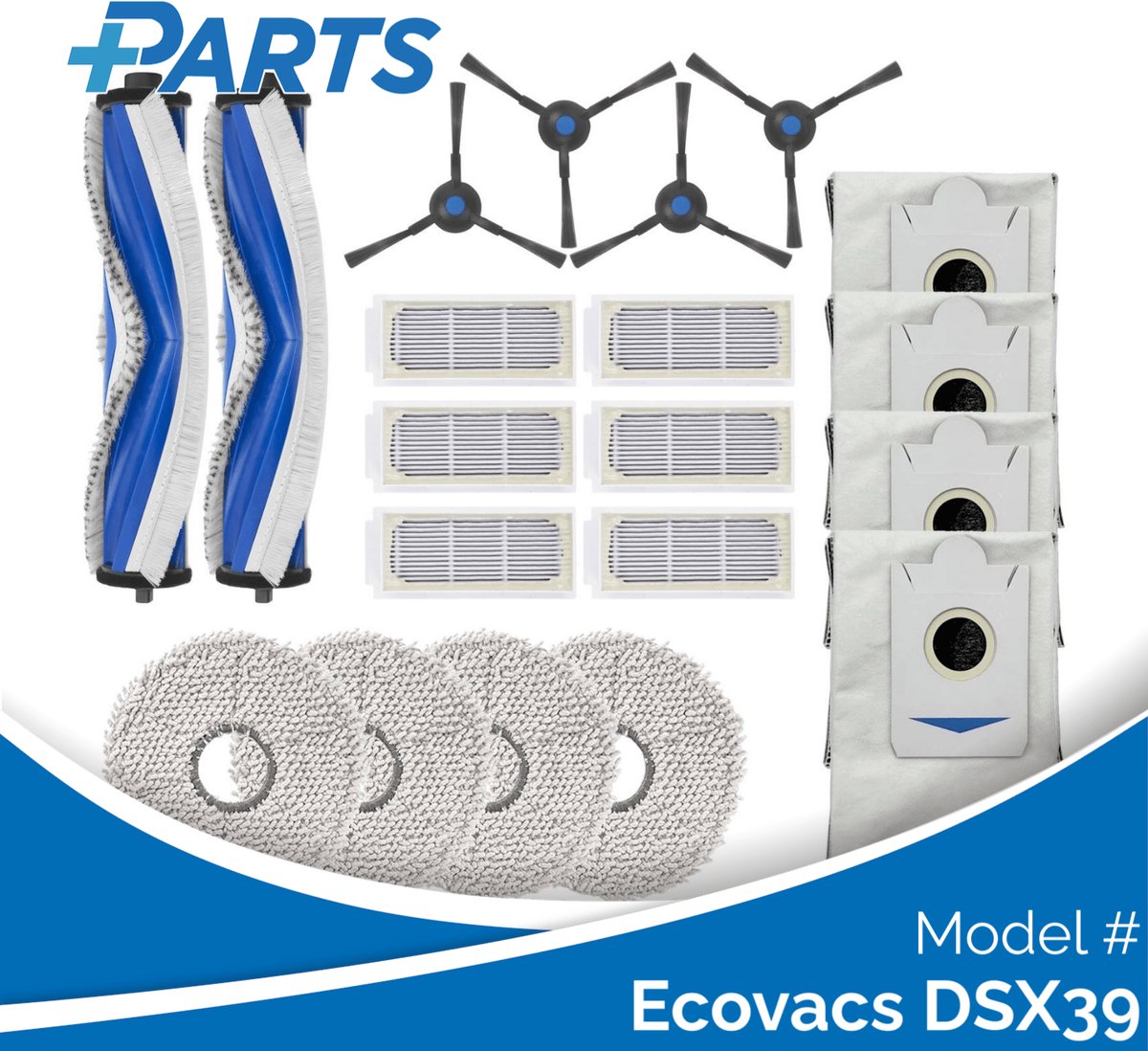 Ecovacs DSX39 Onderhoudsset (Plus.Parts® alternatief voor DKT080170)
