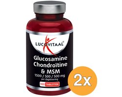 2x Lucovitaal Glucosamine Chondroïtine MSM (100 tabletten)