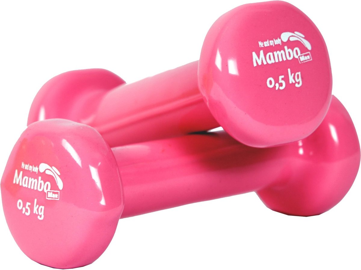 Mambo Halters vinyl gecoat 0.5 kg roze/paar