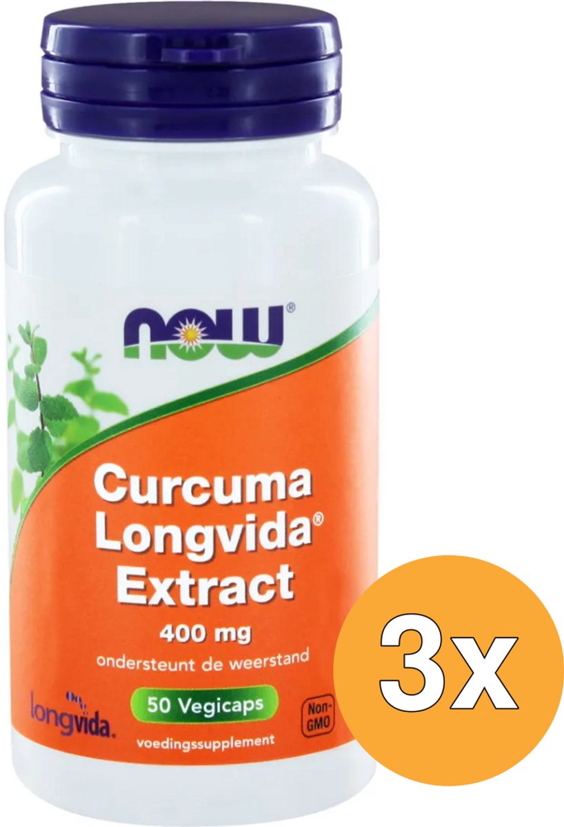 3x Now Curcuma longvida extract (50 vega capsules)