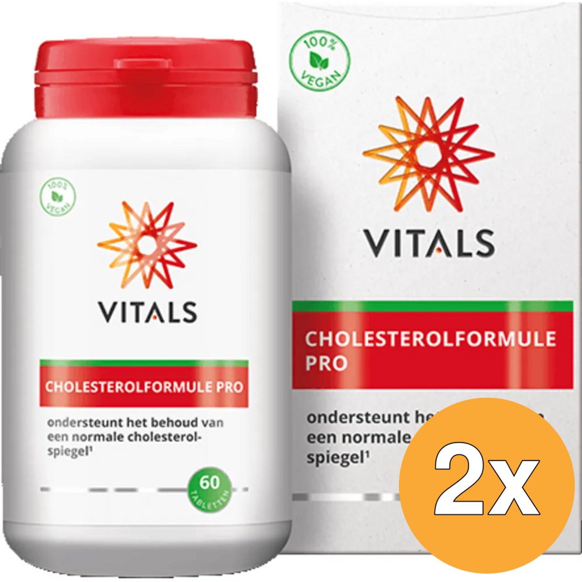 2x Vitals Cholesterolformule Pro (60 tabletten)