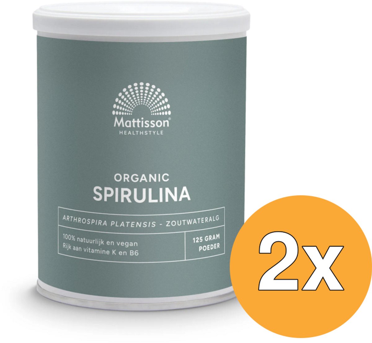 2x Mattisson Spirulina Poeder Bio (125 gr)