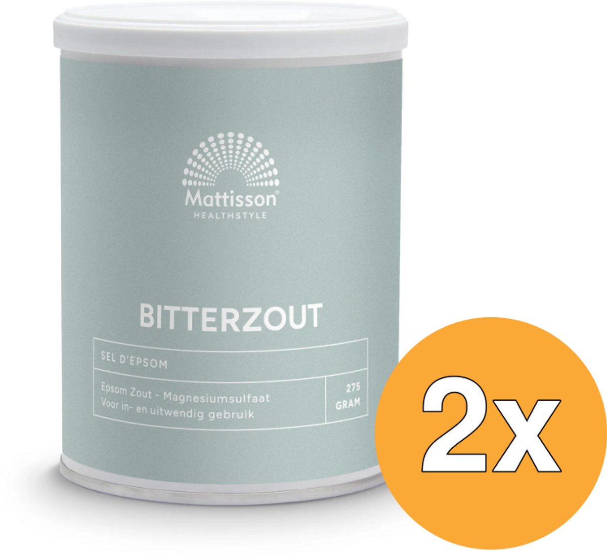 2x Mattisson Bitterzout Epsom Zout Magnesiumsulfaat (275 gr)