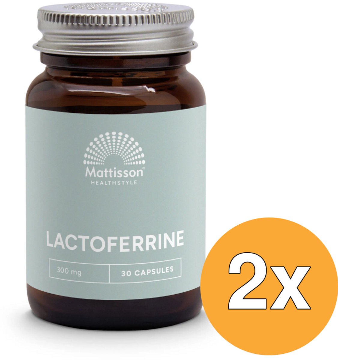 2x Mattisson Lactoferrine 95% 300mg (30 capsules)