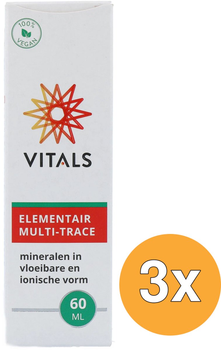 3x Vitals Elementair Multi-Trace (60 ml)