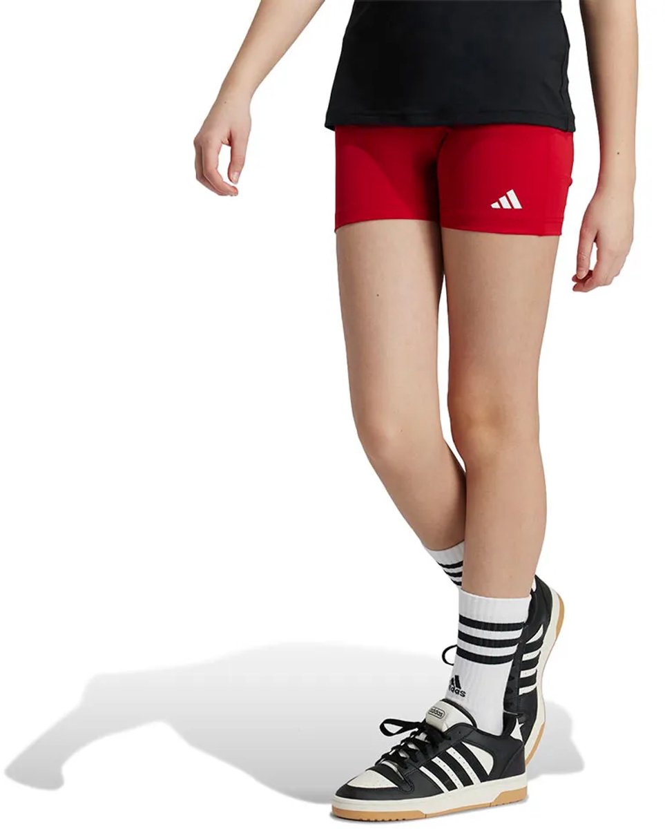 Adidas Techfit Korte Leggings 14-15 Years Meisje Rood