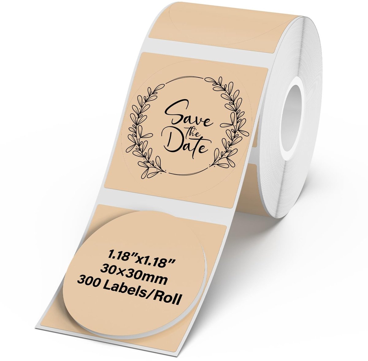 Solidchoice - 300 Stuks Bruine Thermische Labels voor M110/M220, Waterdicht