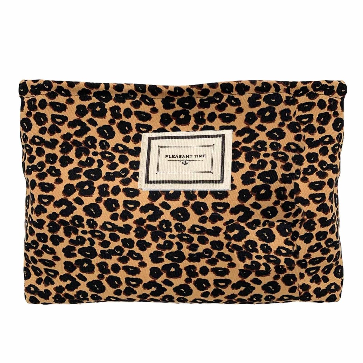 Solidchoice - Cosmetische Tas Dames met Ritssluiting - Luipaardpatroon