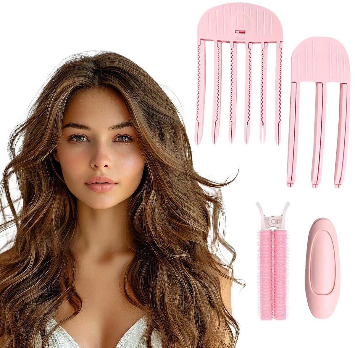 Solidchoice - Haarwortelvolumeclips, Set van 4