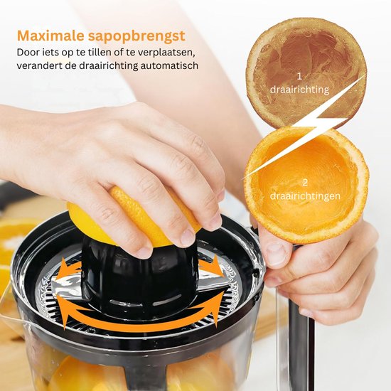 Zavio® Sinaasappelpers - Citruspers Elektrisch - Fruitpers van Zavio — afbeelding 4