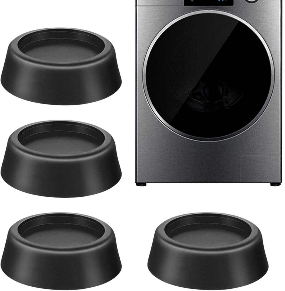 Solidchoice - Set van 4 Antivibratie Voetjes voor Wasmachines en Drogen