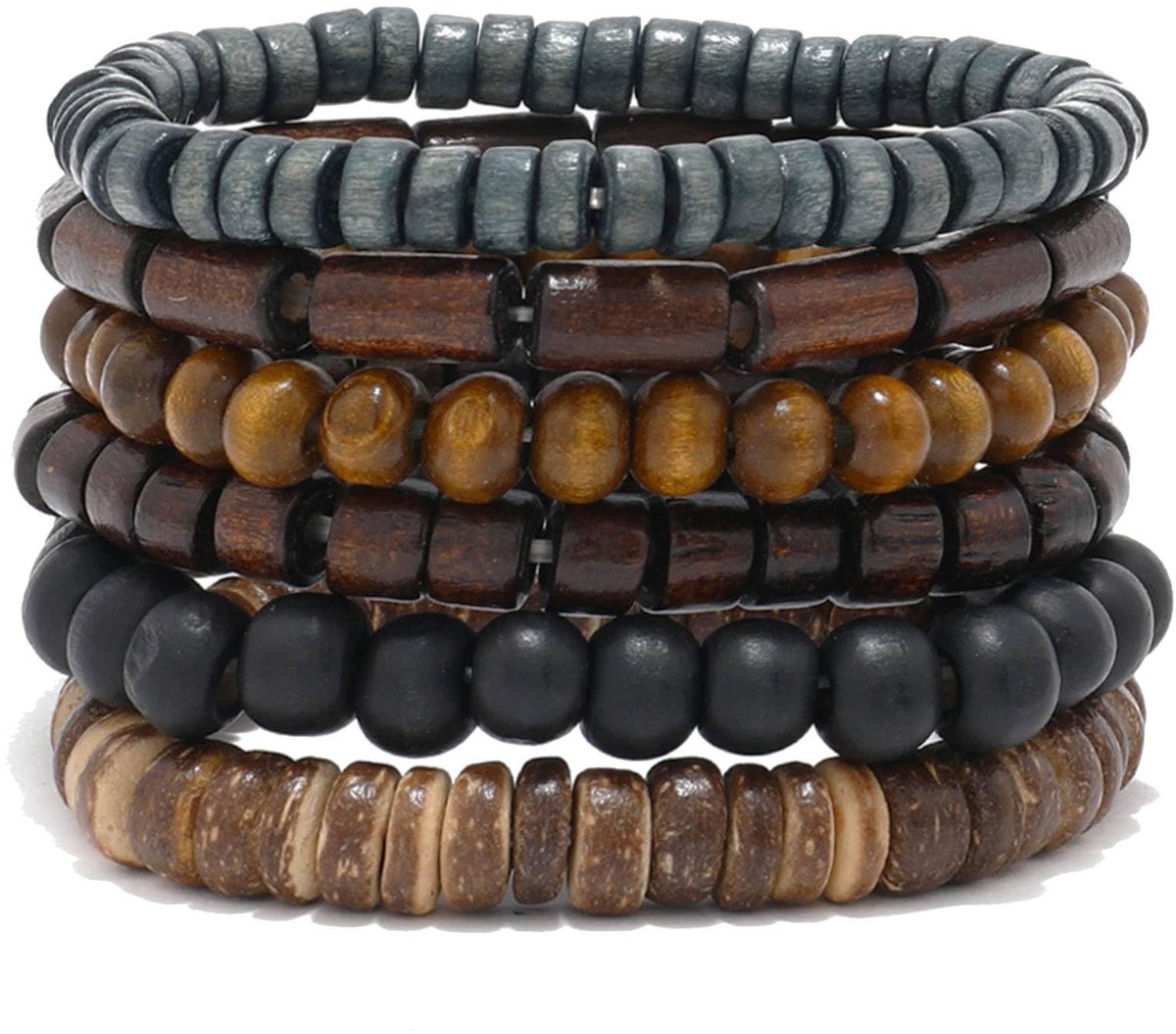 Solidchoice - Houten Stretch Armbanden voor Meditatie en Gebed