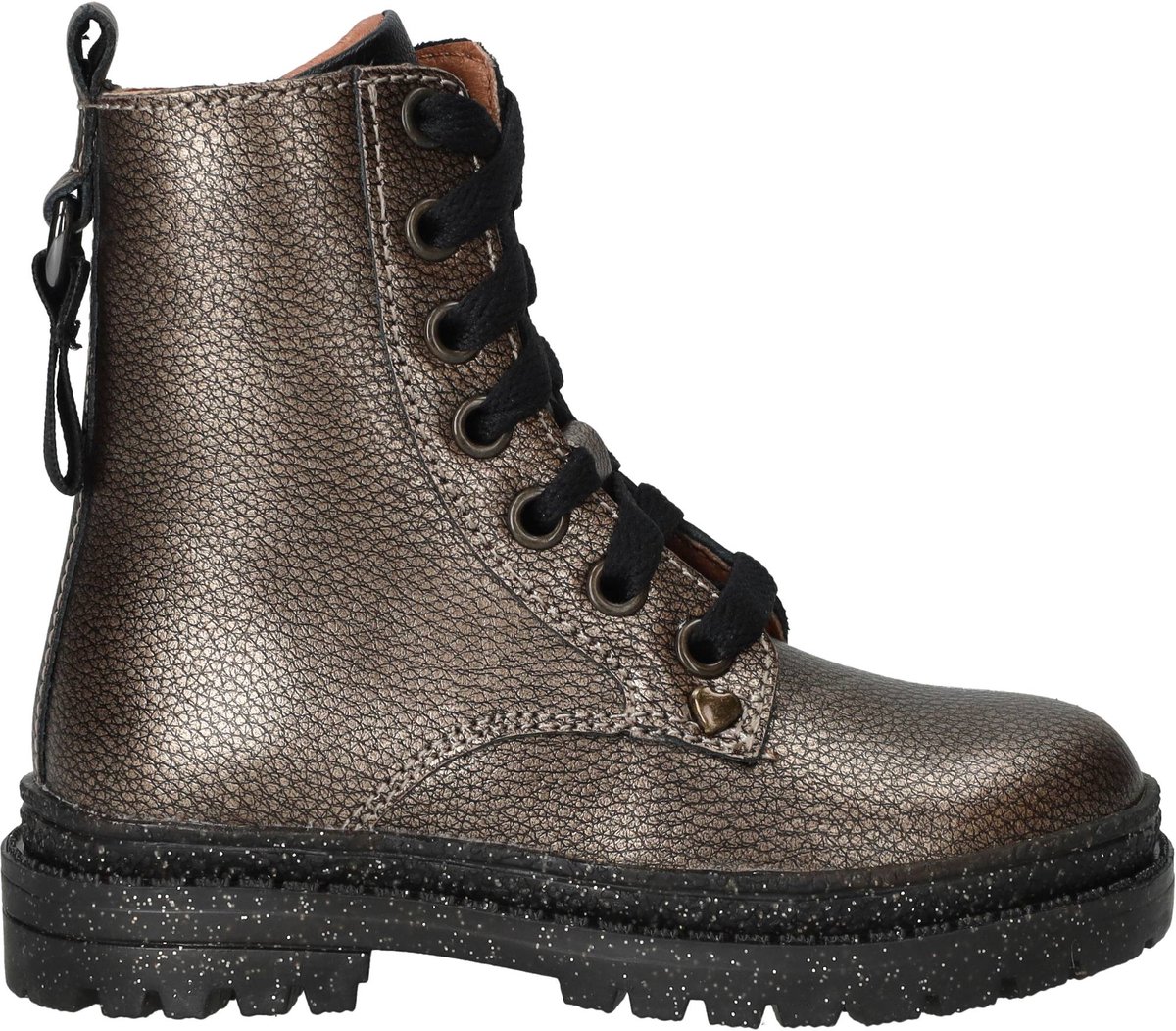 IK-KE Veterboots - Meisjes - Zilver - Maat:24
